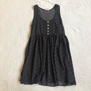 Polka dot flowy dress